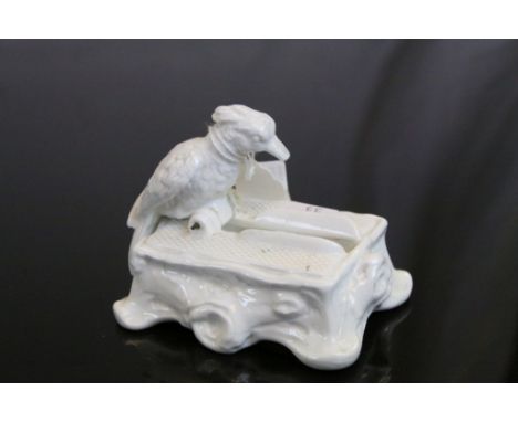 Copeland Spode Ceramic Matchstriker / Cigarette Dispenser in the form of a Bird