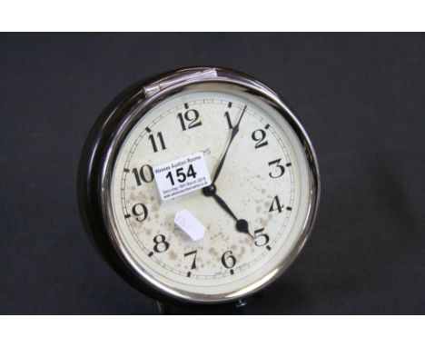 Smiths Bakelite Bulkhead / Coach Eight Day Clock, 18cms diameter