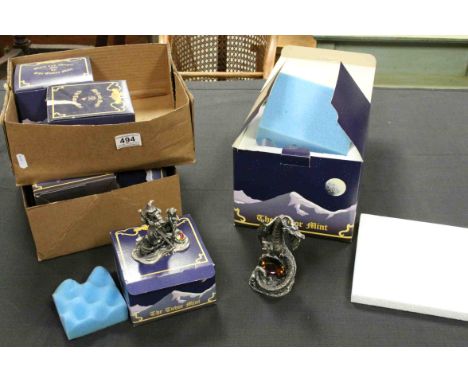 Nine Boxed Tudor Mint Myths and Magic Figures