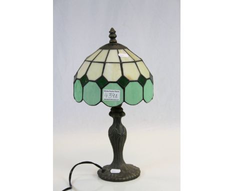 Art Nouveau Style Table Lamps with Tiffany Style Shade