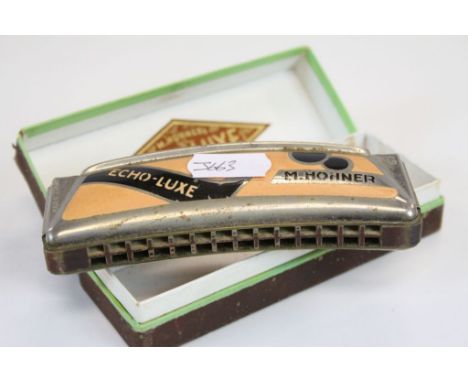 Hohner Echo-Luxe harmonica, in original box