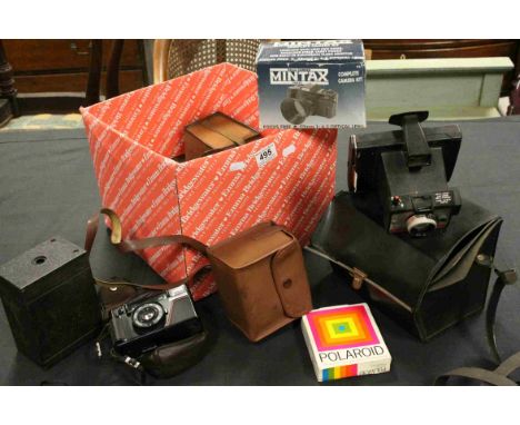 Mixed Lot of Cameras and Accessories including Polaroid Colorpack 80