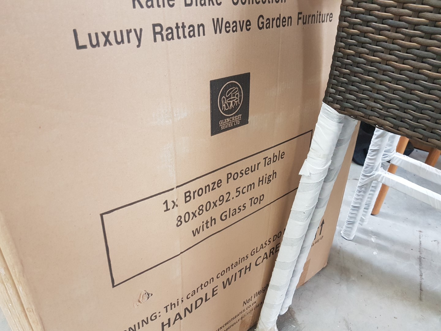 1 x Katie Blake Luxury Ratten Weave Garden Furniture Set - Includes 1 x