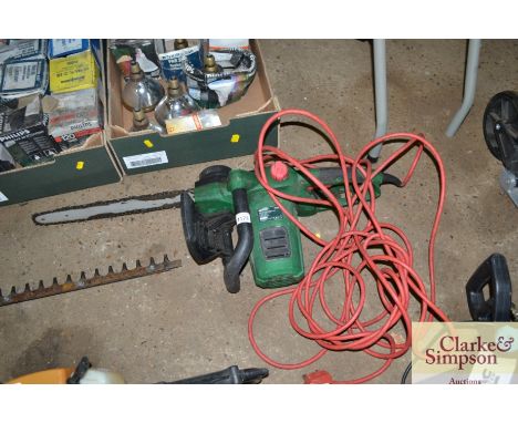A Qualcast electric chainsaw
