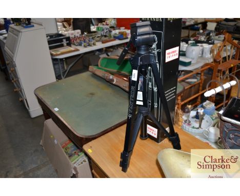 A Miranda camera tripod with original box