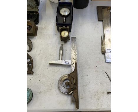 VINTAGE TOOLS TO INCLUDE BATEY GAUGE ETC 