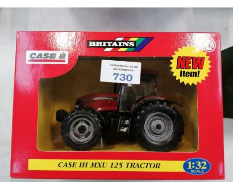 A BRITAINS 1:32 SCALE CASE 1H MXU 125 TRACTOR DIE CAST BOXED MODEL 