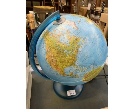 A LIGHT UP CLASSROOM GLOBE 