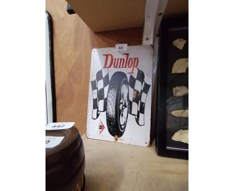 A VINTAGE STYLE 'DUNLOP' METAL SIGN 