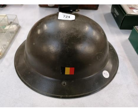 A BELGIAN 'TOMMY' ARMY HELMET 
