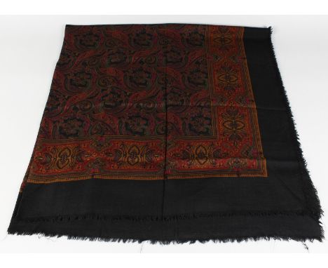 A VINTAGE CHANEL SILK SCARF, PAISLEY DESIGN.