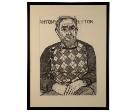PETER SNOW (1927-2008) 'Anthony Eyton' Half-length portrait of the British Artist and Royal Academician, depicted wearing an 