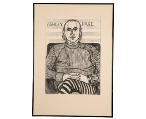PETER SNOW (1927-2008) 'Ashley Page' Three-quarter length portrait of the British ballet dancer and Artistic Director, the si