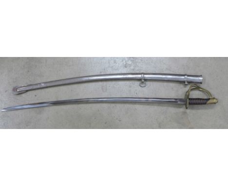 A cavalry sword and scabbard 