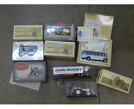 Model vehicles including Corgi Classics and Atlas Editions 