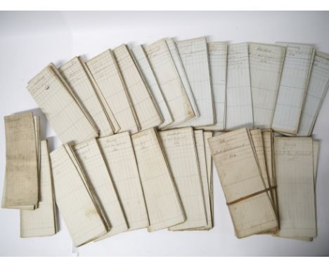 A good quantity of George III Land Tax Assessments 1827-1836, all  Lincolnshire, specifically the division of Aveland (South 