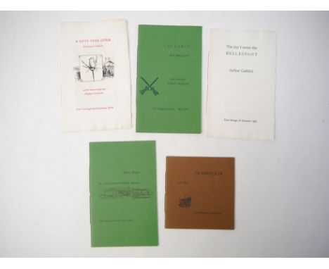 (Toni Savage, Rigby Graham, New Broom Private Press), John Clare: 'To Napoleon',  Leicester, Toni Savage at the New Broom Pri