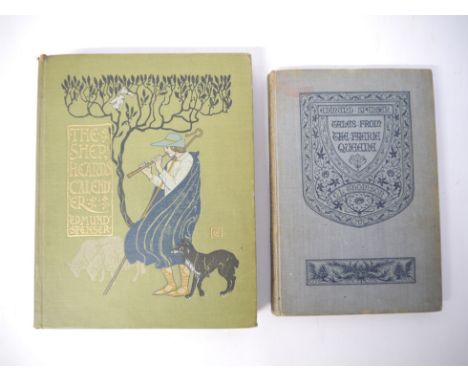 Edmund Spenser, 2 titles: 'The Shepheard's Calendar', illustrated Walter Crane, London &amp; NY, Harper &amp; Brothers, 1898,