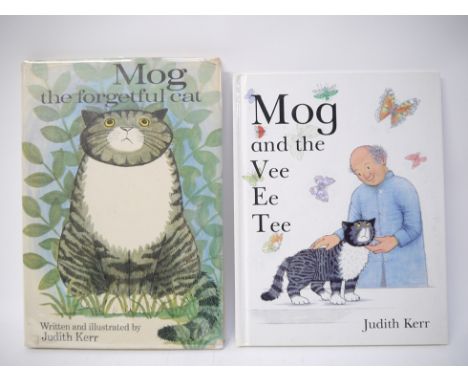 Judith Kerr, 2 titles: 'Mog the forgetful cat', London, Collins, 1970, 1st edition, beautifully illustrated by the author in 