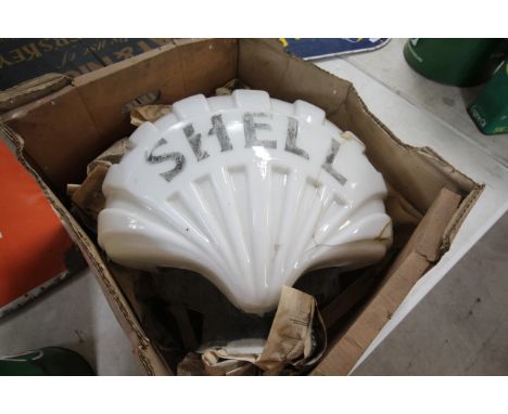 A Shell fuel/ petrol pump globe  AF