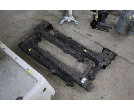 Two pairs of large ornate gate hinges&nbsp;