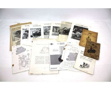 A quantity of engine manuals including Lister stationary engines 