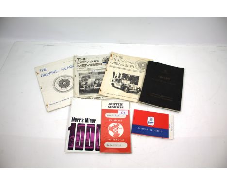 A quantity of car manuals including Daimler and Austin Morris 