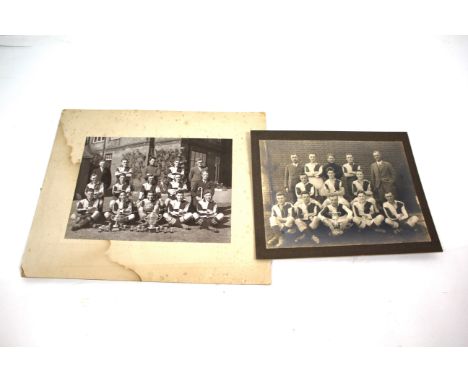 Two vintage photographs of Reydon football teams 