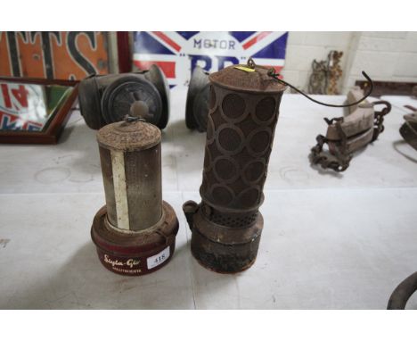 Two vintage paraffin fired anti-frost engine bay heaters