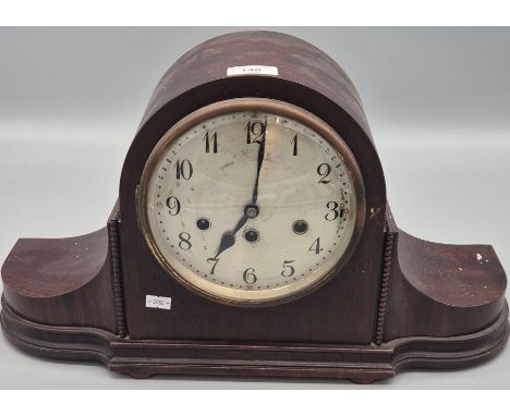 Antique Junghans Westminster Chime mantel clock. 28cm high. 
