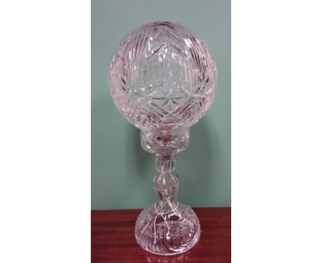 Cut Glass Mushroom Lamp