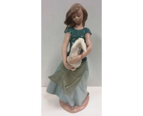 Nao Figure of a Girl & Rabbit, 27cm H