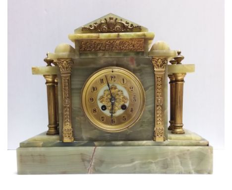 Vict Ormolu Mount Marble Mantle Clock