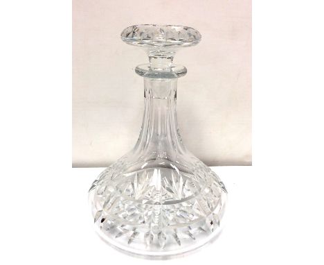 Cut Glass Ships Decanter
