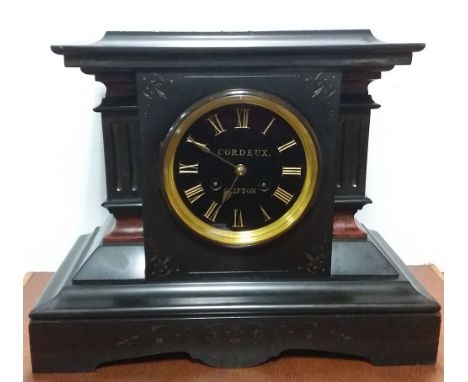 French Slate 30 Day Mantle Clock P W O