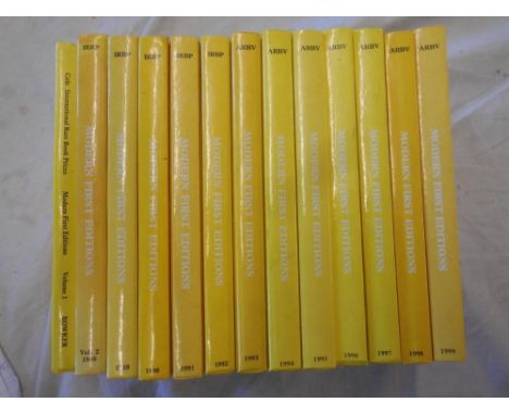 INTERNATIONAL RARE BOOK PRICES  Modern First Editions   13 vols. 1988-99