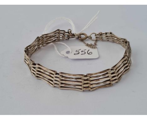 A silver gate bracelet