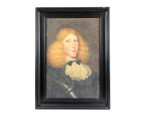 Nineteenth-century English School, portrait of an army officer. Watercolour. Framed and glazed. Annotated verso. Image size 6