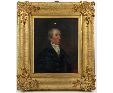English School, 18th/19th century. Portrait of a Gentleman, possibly a Naval figure, head and shoulders.  Oil on canvas, unsi