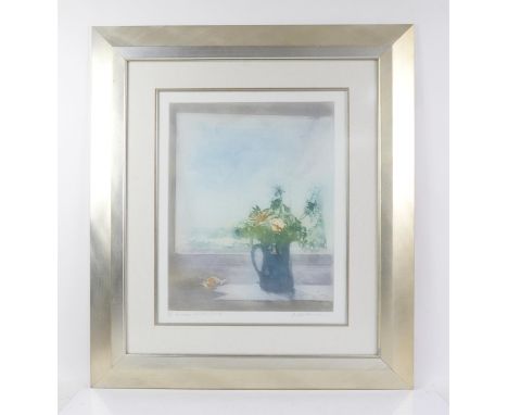 Donald Wilkinson (b.1937). Summer Window and Winter Window.  A pair of signed, limited edition etchings,  21/150 and 128/150 