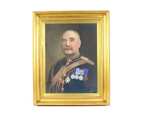 Twentieth-century English School, portrait of a police officer. Oil on canvas. Framed and glazed. Image size 58 x 42cm. 