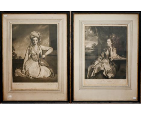 Two 18th century first impression engravings by Dunkarton after Sir Joseph Reynolds, pub 1778 by W Shropshire and J Boydell o
