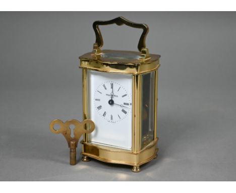 A modern Mappin &amp; Webb brass carriage clock 