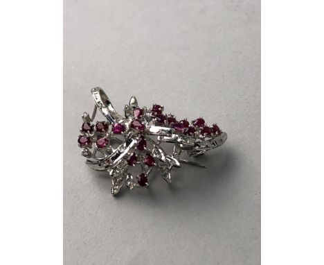 SHEILA FLEET 'WAVES' RING, along with a swordfish brooch, another brooch and a pair of earrings