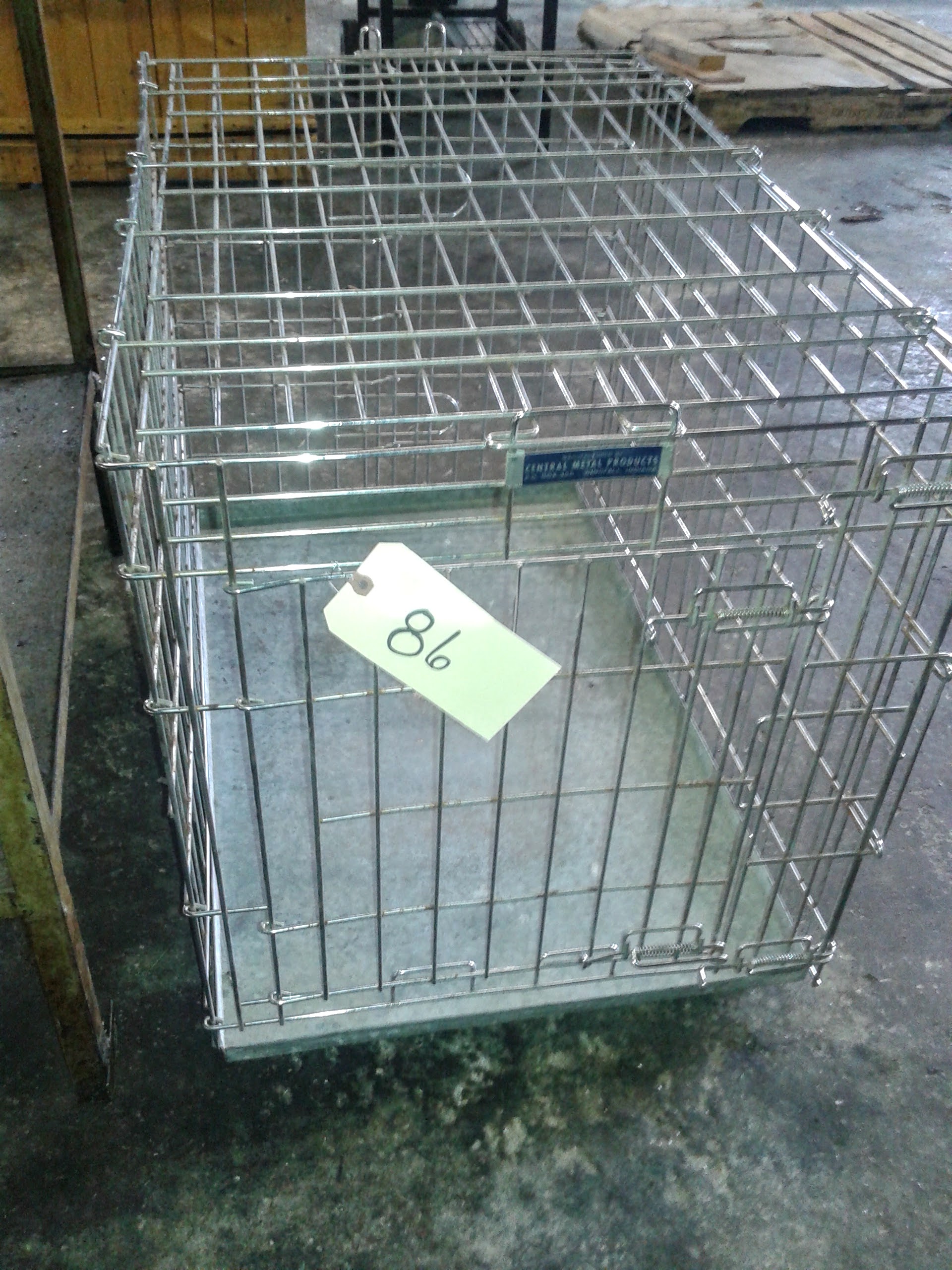 Central Metal Products Dog Crate ExtraLarge Chrome Finish