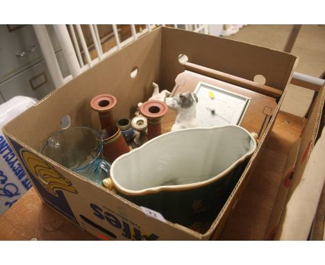 Box of China and a barometer
