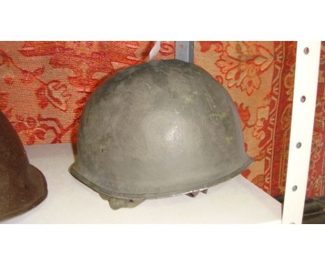 World War II US tin helmet
