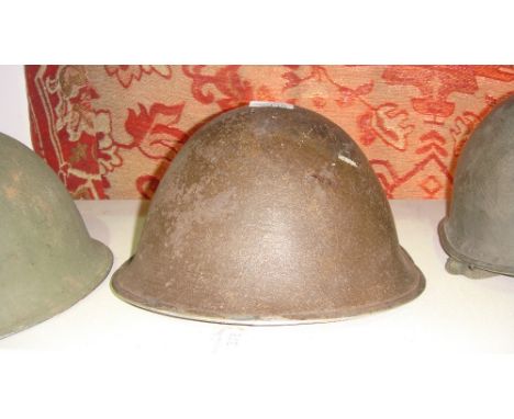 World War II tin helmet