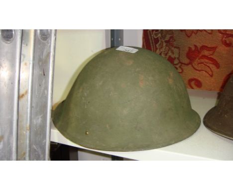 World War II tin helmet