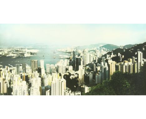 Ben Johnson (B. 1946) British, 'Hong Kong panorama 1997', signed, inscribed, dated and numbered 1/97, lithograph 22.75" x 46"